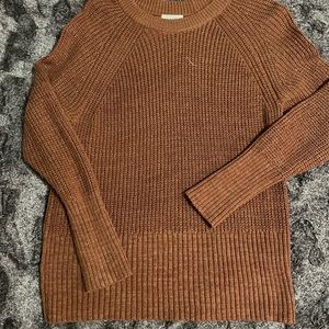 Rust Brown Knit Sweater